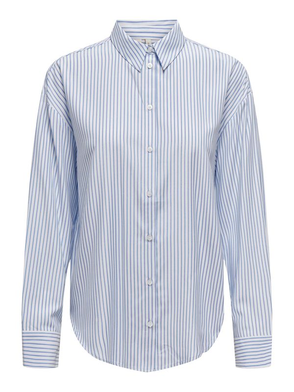 ONLY ONLY Блуза 'Alice Sarah'  светлосиньо / бяло