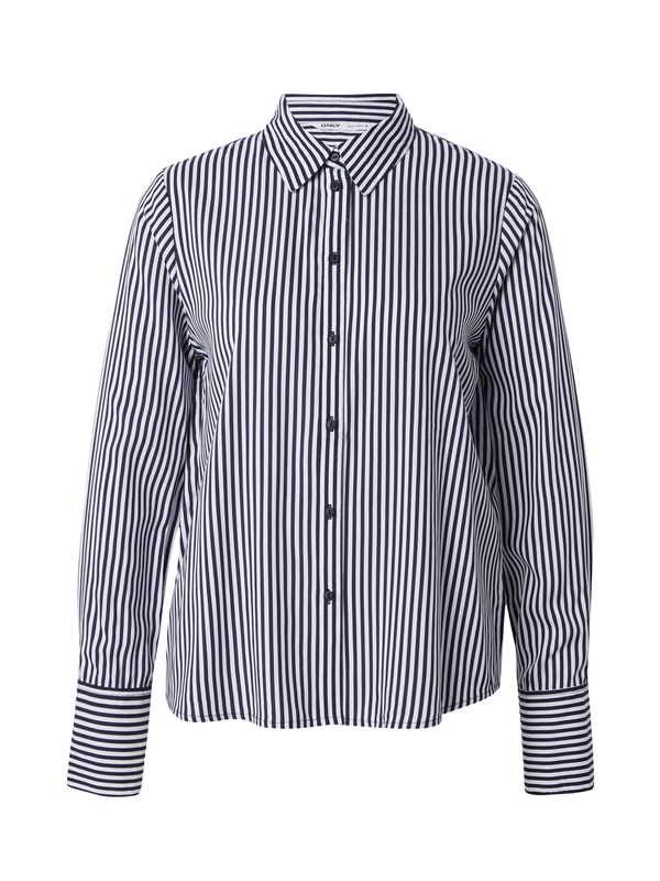 ONLY ONLY Блуза 'BERIT'  нейви синьо / бяло