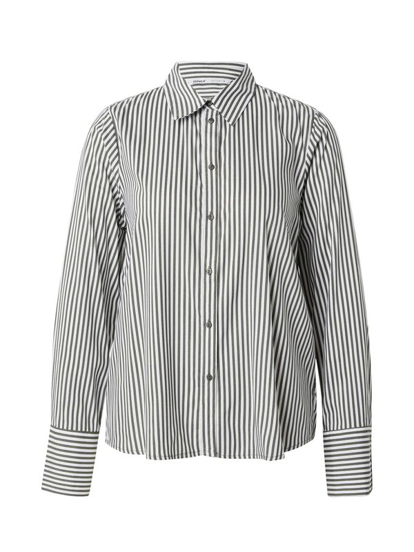 ONLY ONLY Блуза 'BERIT'  зелено / бяло