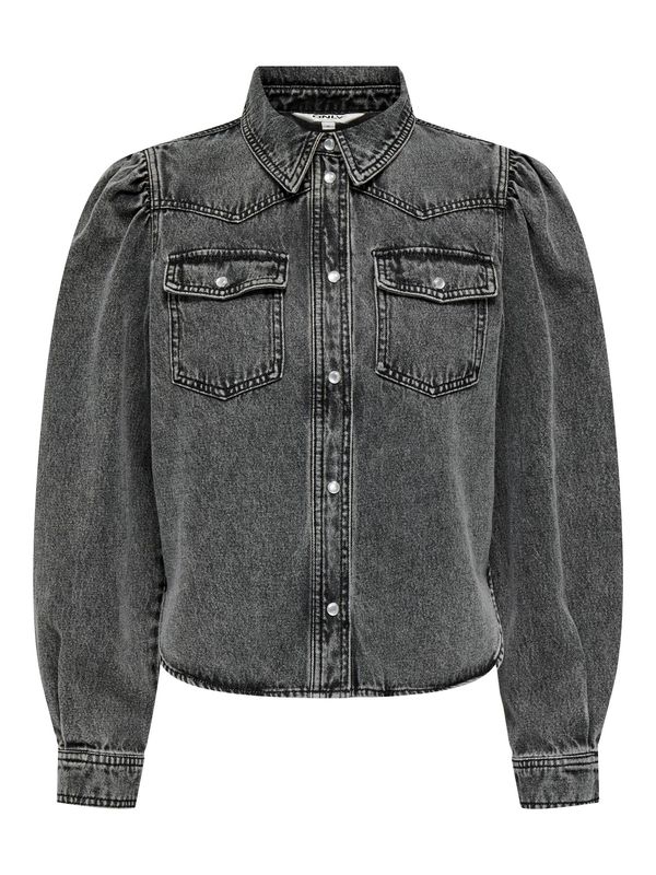 ONLY ONLY Блуза 'COREY'  черен меланж