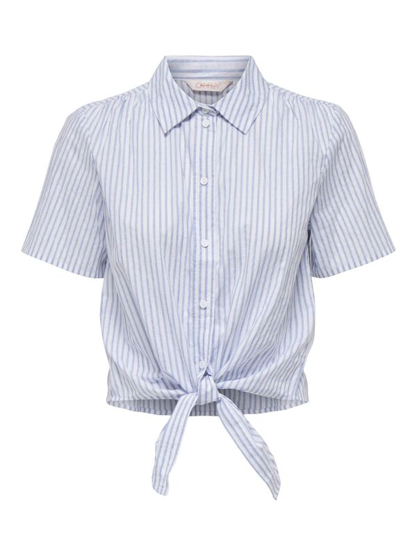 ONLY ONLY Блуза 'FIE'  морскосиньо / бяло