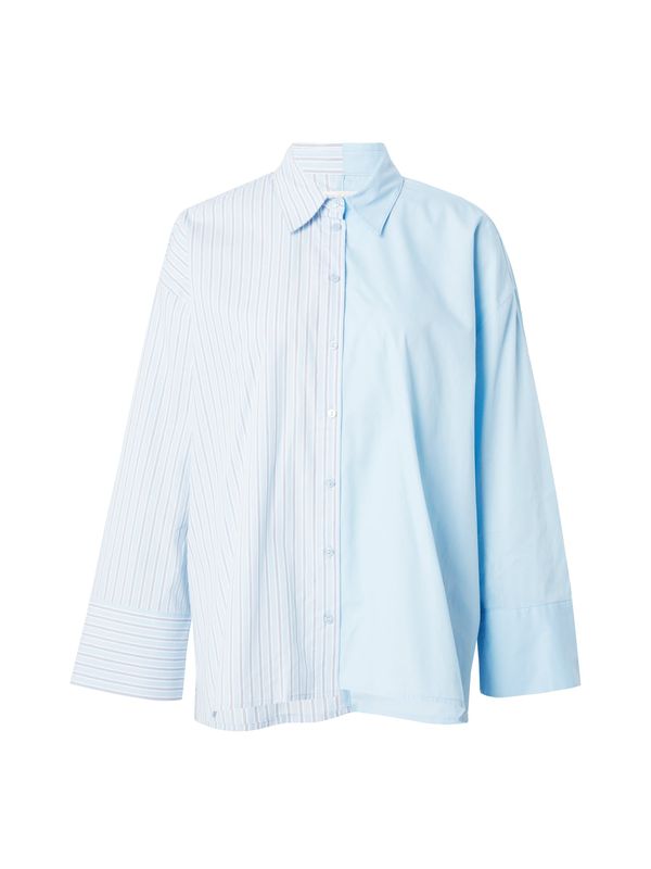 ONLY ONLY Блуза 'GRACE MICHELLE'  светлосиньо / тъмносиньо / бяло