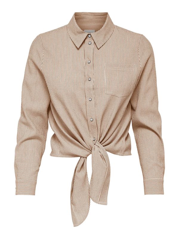 ONLY ONLY Блуза 'Lecey'  кафяво / мока