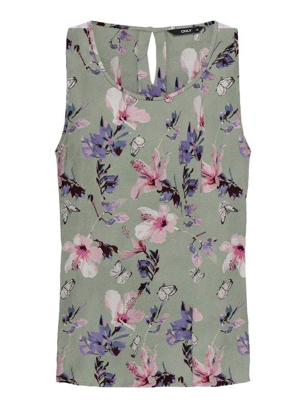 ONLY ONLY Блуза 'NOVA'  маслина / лилав / бледорозово / черно