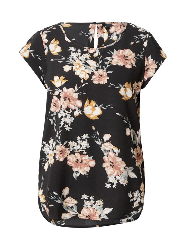 ONLY ONLY Блуза 'NOVA'  мед / пепел от рози / черно / бяло