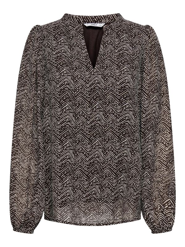 ONLY ONLY Блуза 'STAR'  черно / естествено бяло