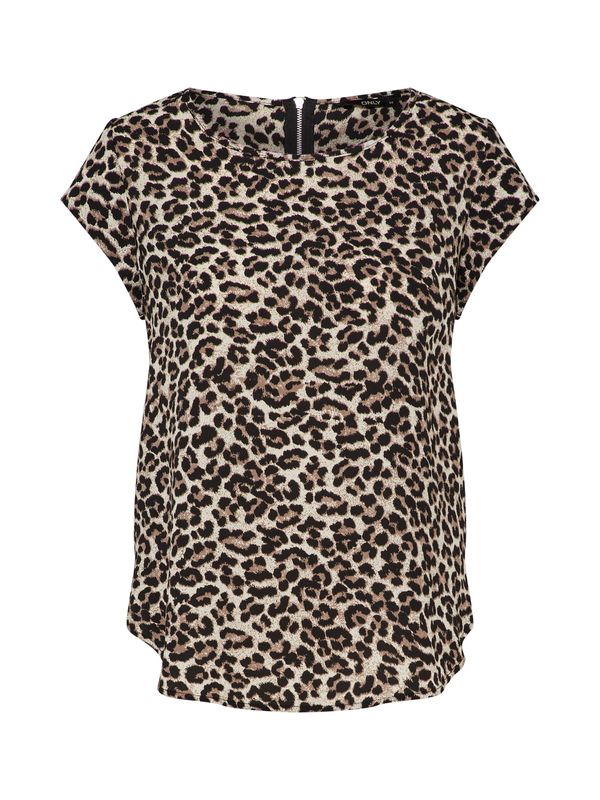 ONLY ONLY Блуза 'Vic'  бежово / кафяво / камък