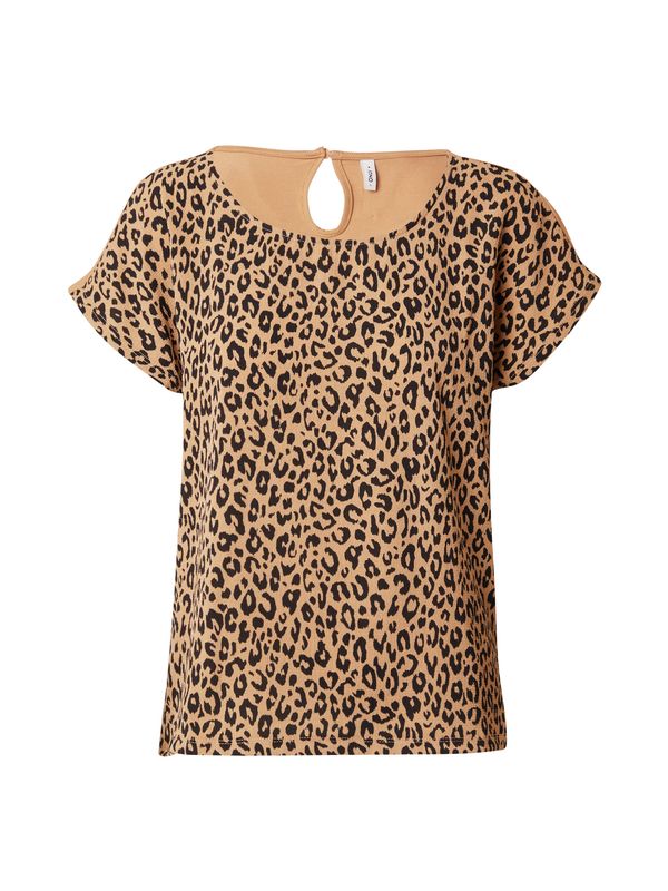 ONLY ONLY Блуза 'VIGGA'  коняк / черно