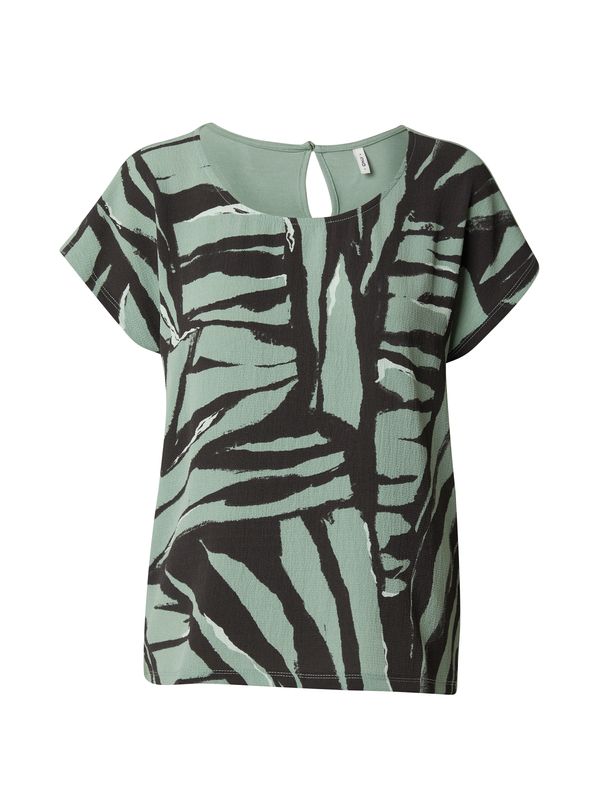 ONLY ONLY Блуза 'VIGGA'  зелено / черно