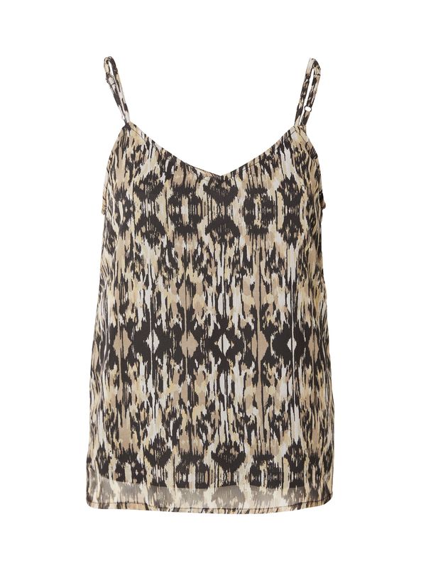 ONLY ONLY Блуза 'VIVA'  бежово / кафяво / черно