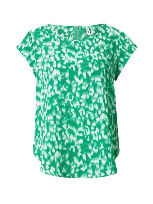 ONLY ONLY Блуза  зелено / бяло