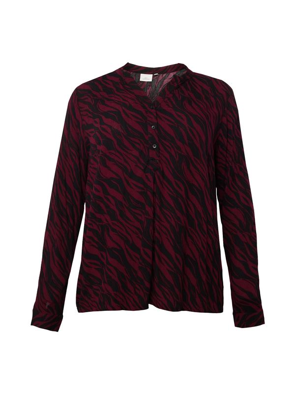 ONLY Carmakoma ONLY Carmakoma Блуза 'ASHILD'  бургундово червено / черно