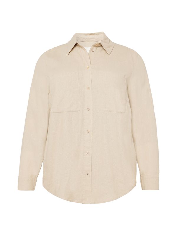 ONLY Carmakoma ONLY Carmakoma Блуза 'Caro'  тъмнобежово