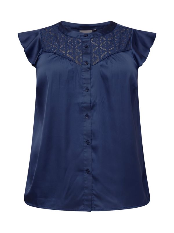 ONLY Carmakoma ONLY Carmakoma Блуза 'HANNA BELL'  тъмносиньо