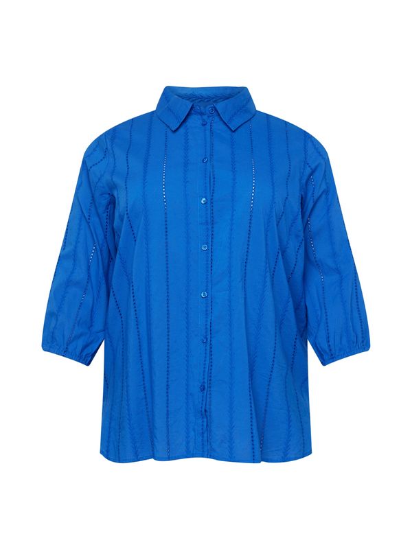 ONLY Carmakoma ONLY Carmakoma Блуза 'LINNA'  синьо