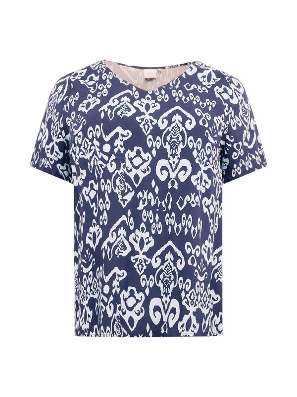 ONLY Carmakoma ONLY Carmakoma Блуза 'MARRAKESH'  светлосиньо / тъмносиньо