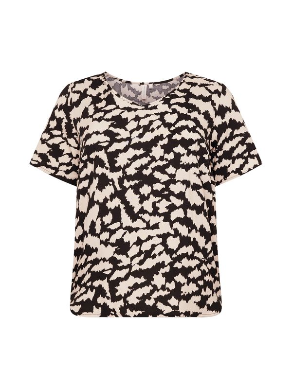 ONLY Carmakoma ONLY Carmakoma Блуза 'NOVA DITTE'  кремаво / черно