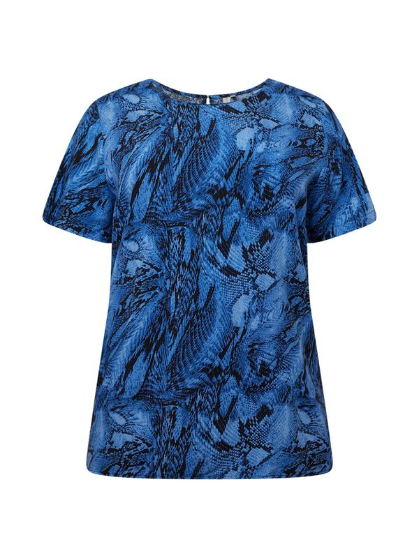 ONLY Carmakoma ONLY Carmakoma Блуза 'SNICKA'  нейви синьо / лазурно синьо / ултрамарин синьо / небесносиньо