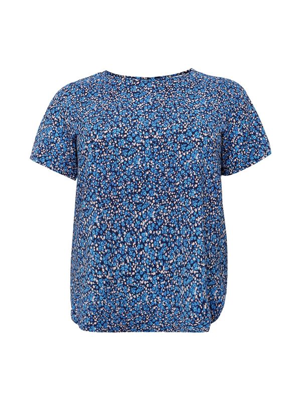 ONLY Carmakoma ONLY Carmakoma Блуза 'Vica'  морскосиньо / лазурно синьо / бледорозово / бяло