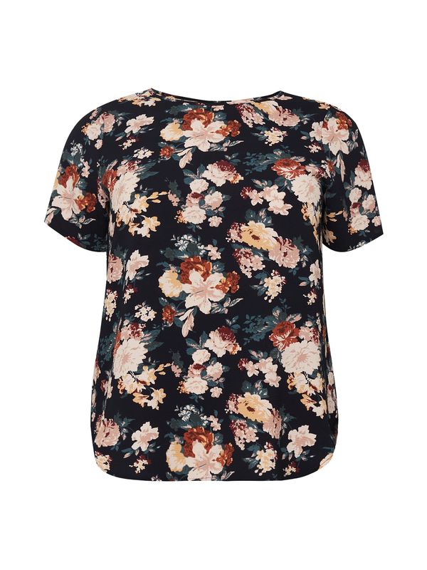 ONLY Carmakoma ONLY Carmakoma Блуза 'Vica'  нощно синьо / петрол / пепел от рози / бургундово червено