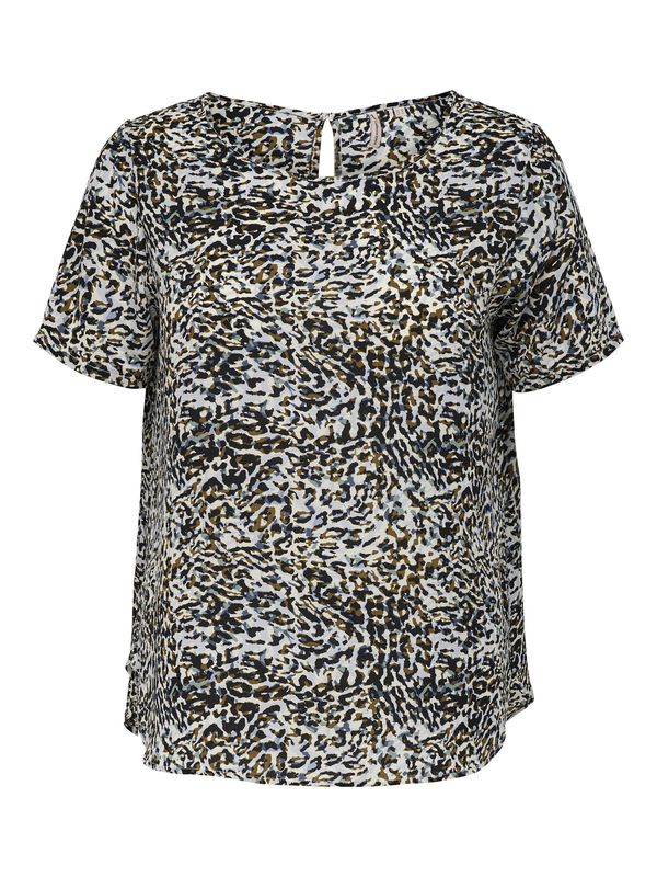 ONLY Carmakoma ONLY Carmakoma Блуза 'Vica'  синьо / сиво / маслина / черно