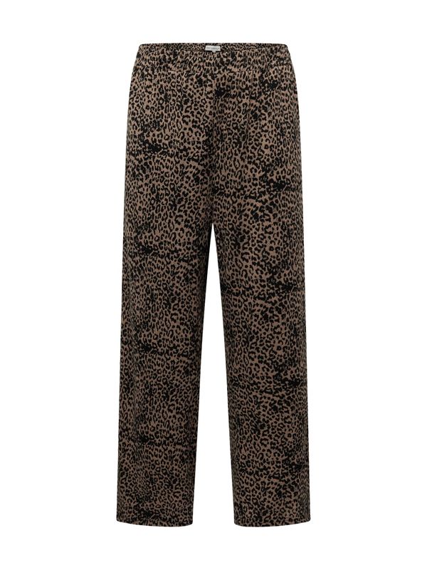 ONLY Carmakoma ONLY Carmakoma Панталон 'ALBA AMY'  цвят "пясък" / черно