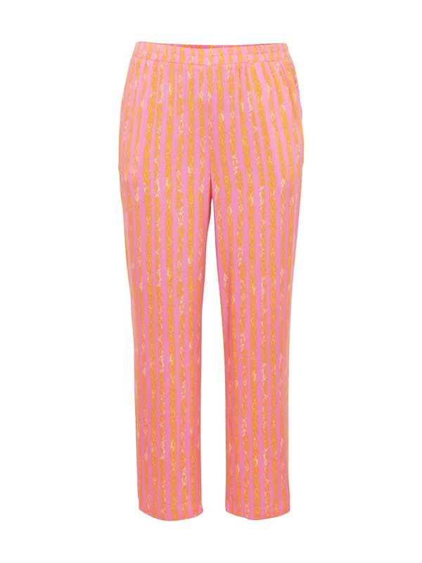 ONLY Carmakoma ONLY Carmakoma Панталон 'Marrakesh'  светложълто / оранжево / еосин