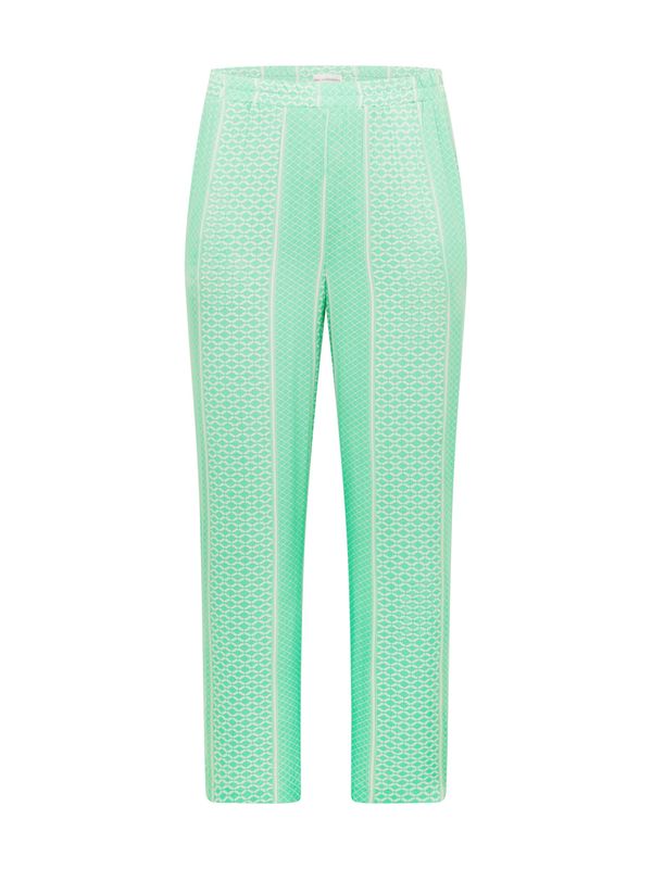 ONLY Carmakoma ONLY Carmakoma Панталон 'Marrakesh'  тревнозелено / мръсно бяло