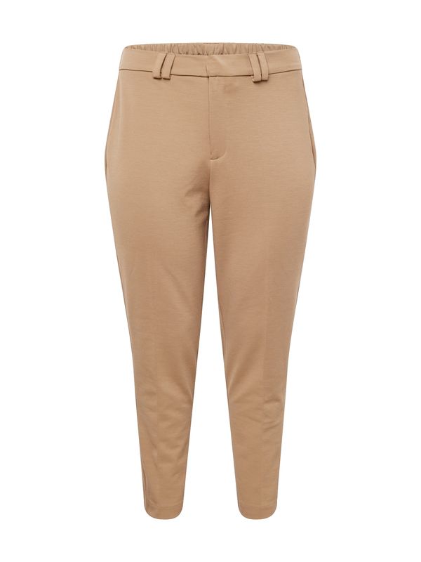 ONLY Carmakoma ONLY Carmakoma Панталон с ръб 'PEACH'  светлокафяво