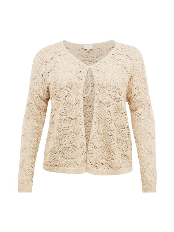 ONLY Carmakoma ONLY Carmakoma Плетена жилетка 'DANA'  бежово