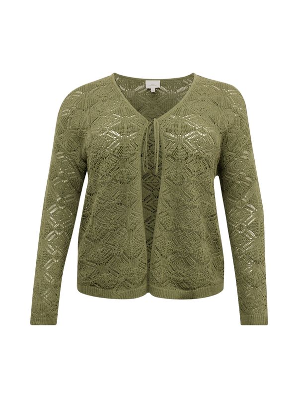 ONLY Carmakoma ONLY Carmakoma Плетена жилетка 'DANA'  маслина