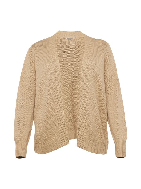 ONLY Carmakoma ONLY Carmakoma Плетена жилетка 'MILLE'  тъмнобежово