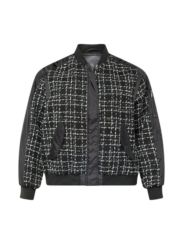 ONLY Carmakoma ONLY Carmakoma Преходно яке  черно / бяло