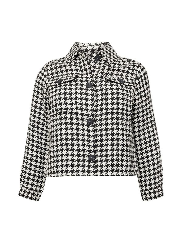 ONLY Carmakoma ONLY Carmakoma Преходно яке 'KIMMIE'  черно / бяло