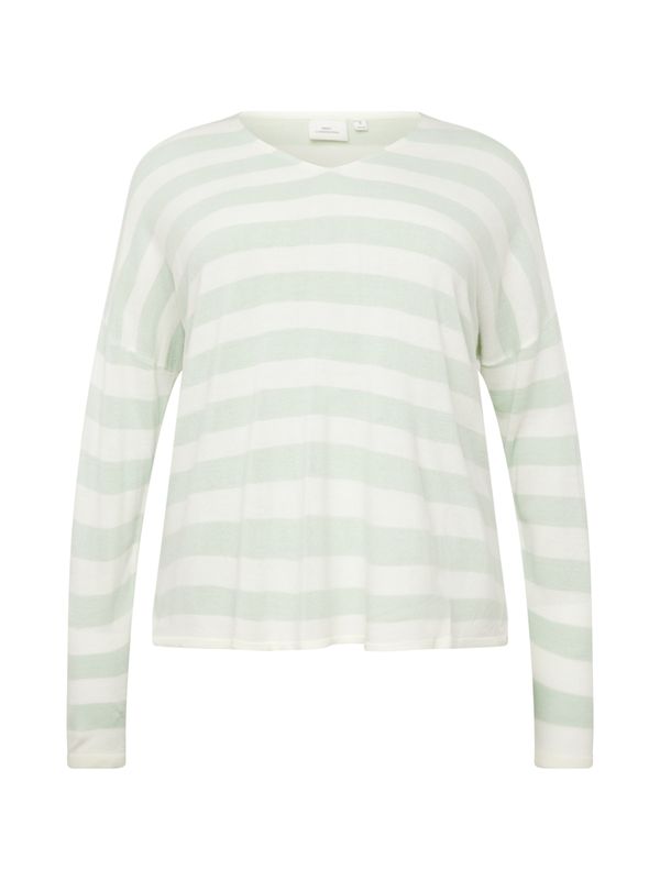 ONLY Carmakoma ONLY Carmakoma Пуловер 'AMALIA'  мента / бяло