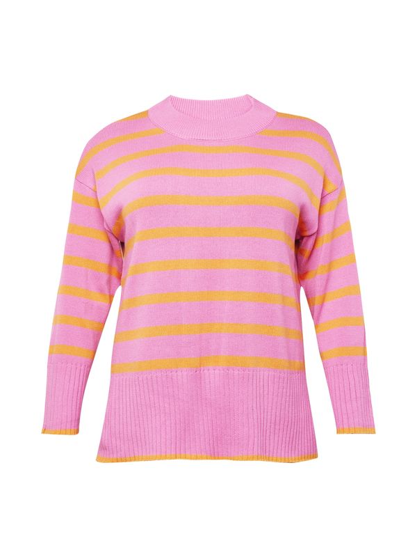 ONLY Carmakoma ONLY Carmakoma Пуловер 'HELLA'  тъмнооранжево / еосин