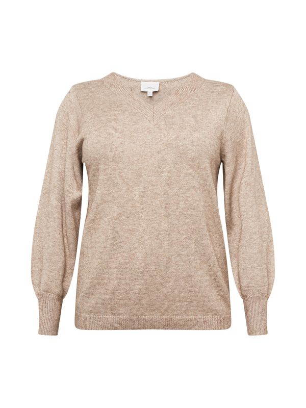 ONLY Carmakoma ONLY Carmakoma Пуловер 'IBI'  бежово меланж