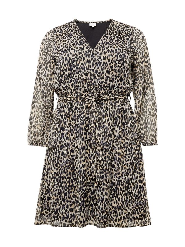 ONLY Carmakoma ONLY Carmakoma Рокля 'CERA'  бежово / камък / черно