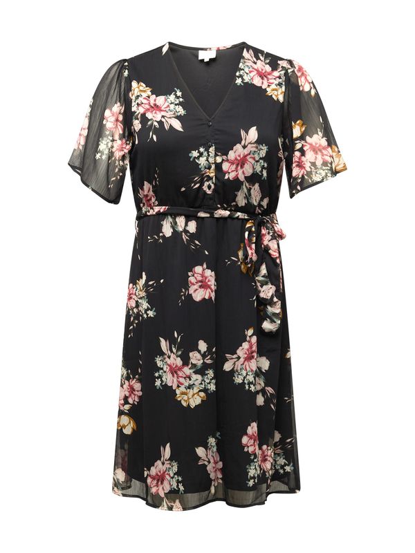 ONLY Carmakoma ONLY Carmakoma Рокля 'CERA'  зелено / бледорозово / черно / бяло