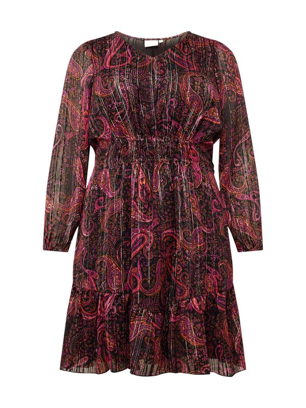 ONLY Carmakoma ONLY Carmakoma Рокля 'CLARIE LIFE'  оранжево / розово / черно / сребърно