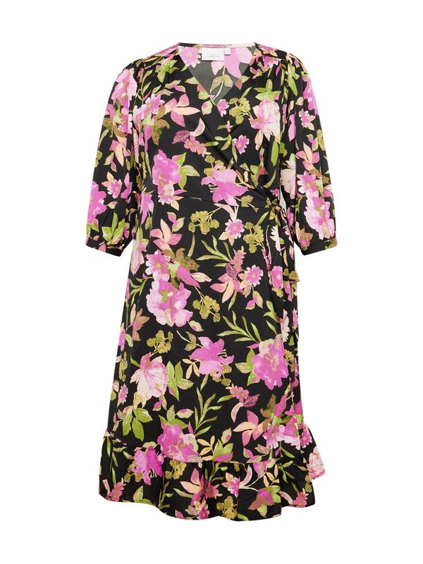 ONLY Carmakoma ONLY Carmakoma Рокля 'LIVIA'  маслина / розово / черно