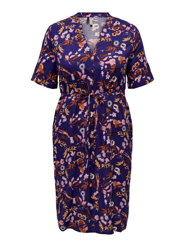 ONLY Carmakoma ONLY Carmakoma Рокля 'Lolli'  синьо / сиво / оранжево / черно