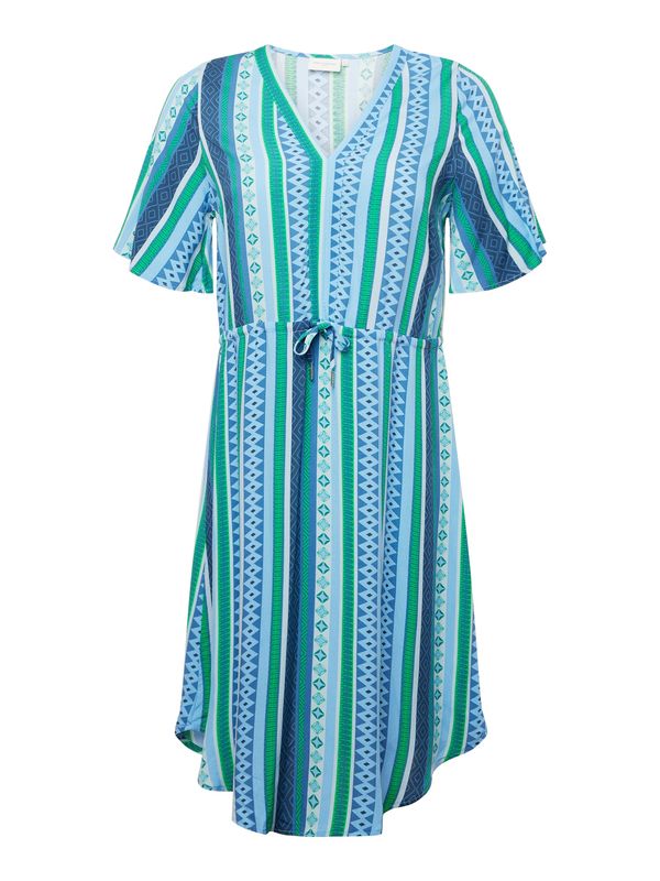 ONLY Carmakoma ONLY Carmakoma Рокля 'MARRAKESH'  морскосиньо / лазурно синьо / небесносиньо / лайм