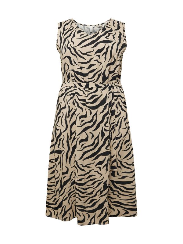 ONLY Carmakoma ONLY Carmakoma Рокля 'NOVA'  бежово / черно