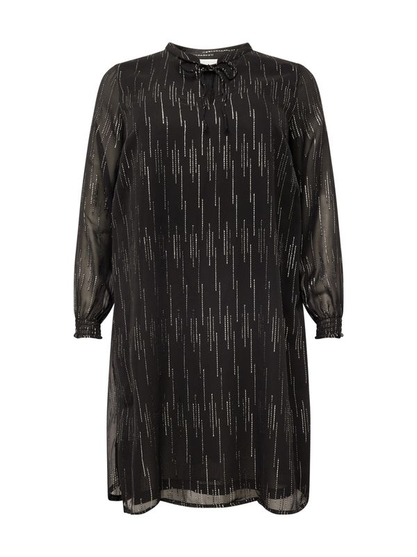 ONLY Carmakoma ONLY Carmakoma Рокля 'OUGE'  черно / сребърно