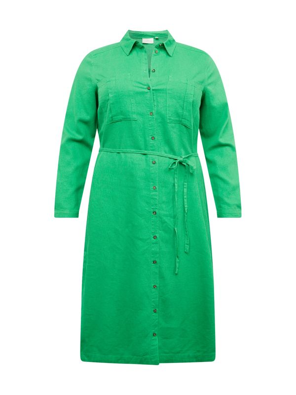 ONLY Carmakoma ONLY Carmakoma Рокля тип риза 'CARO'  тревнозелено