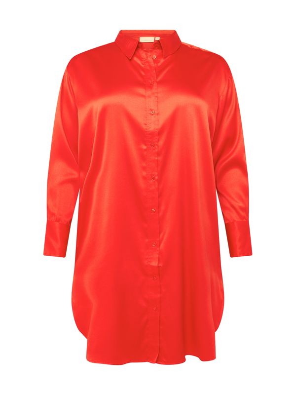 ONLY Carmakoma ONLY Carmakoma Рокля тип риза 'DARLENE LIFE'  червено