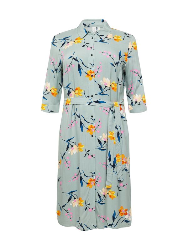 ONLY Carmakoma ONLY Carmakoma Рокля тип риза 'NOVA'  нейви синьо / светлосиньо / пастелно зелено / черно