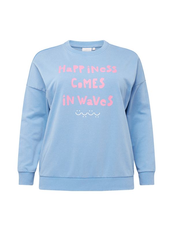 ONLY Carmakoma ONLY Carmakoma Суичър 'FAIRLY LIFE'  небесносиньо / еосин / бяло