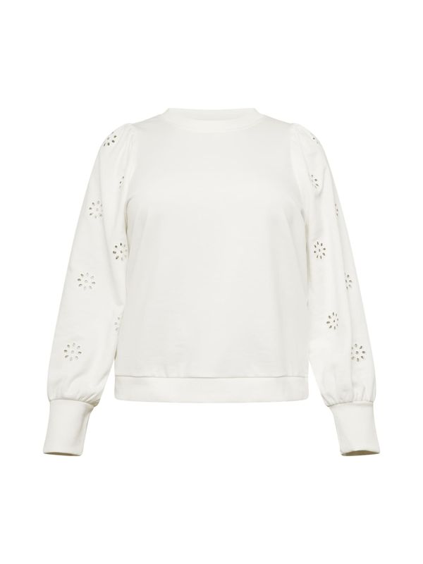 ONLY Carmakoma ONLY Carmakoma Суичър 'Femme'  мръсно бяло